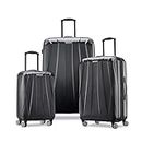 Samsonite Centric 2 Hardside Expandable Luggage with Spinners, Black, 3-Piece Set (20/24/28)