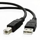 USB Cable for Printer, Scanner, External Desktop Hard Drives and Other PC / Mac Peripherals - Works with HP / Dell / Epson / Canon / Lexmark / Xerox / Samsung / Western Digital / Buffalo / Transcend / WD / Seagate / Clickfree / LaCie / Toshiba / Freecom / Iomega - USB A 2.0 Male to B Male Lead ( 1M / 3.3Ft )