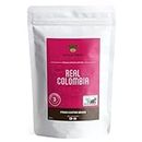 Colombian Coffee Beans 227g - Medium Roast - Suitable For All Coffee Machines - Brown Bear Real Colombia Coffee - Strength 3 - Donation to Free The Bears
