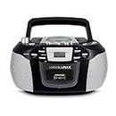 HANNLOMAX HX-301CD CD/MP3 Boombox, AM/FM Radio, Cassette Recorder, Records from CD or Radio, Headphone Jack, LCD Display, AC/DC Dual Power Source.