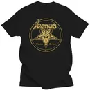 Herren bekleidung Gift Metal Band Willkommen in der Hölle Album Logo Männer schwarz T-Shirt Größe