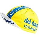 Outdoor Vintage - Anti Sweat Cotton Cycling Cap | L’Eroica, Tour de France, Giro D’Italia Style Bicycle Cap,Team Jersey Caps (Del Tongo)
