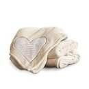 Pavilion Gift Company The Comfort Blanket 19534 Soft Blanket Heavenly Father Psalm 34: 18 Plush Throw Blanket, 60 x 0.5 x 50 inches, Beige