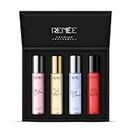 RENEE Women's Premium Perfume Gift Set Combo Pack of 4 Eau De Parfum - 15ml Travel-size Bottles, Long Lasting Scents of Floral, Fruity & Spicy Notes