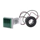 Microtail Direct AC Voltage/Current Meter LED Display Voltmeter-Ammeter Range 600V, 0-100A, (GREEN)