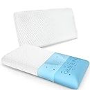 inight Pillows Queen Size Set of 2, Queen Memory Foam Pillows 2 Pack, Bed Pillows for Sleeping, Bed Pillow for Side Sleepers & Back Sleepers, Oeko-tex & CertiPUR-US-Queen Size (Pack of 2)
