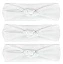 Nyamah Sales Women and Girls Cotton Hairband Elastic Head Bands Ladies Hair Styling Band Hair Accessories Pack of 3 (White)