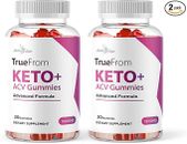 True Form Keto ACV Gummies Weight Loss - 1500mg Ketosis Shark Gummies (2 Pack)