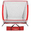 5'x5' Portable Baseball Net Softball Practice Batting Training Net w/ Bag 
