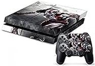 Elton God of War - 4 Theme 3M Skin Sticker Cover for PS4 Console and Controllers [Video Game]