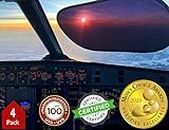 kinder Fluff Car Window Shade (4Pack)-The Only Certified Cockpit & Car Window Sun Shade for Baby & Pilots Proven to Block 99.95% UVR -Mom's Choice Gold Award- Aircraft & Car Seat Sun Protection - S