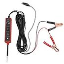 Automotive Power Tester, 4m Cable DC 6‑24V Continuity Testing Electric Circuit Probe Tester Diagnostic Tool Red for Car Repairing
