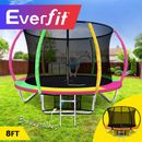 Everfit 8FT Trampoline Round Trampolines Kids Enclosure Safety Net Pad Outdoor