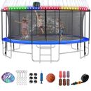 Outdoor Large Trampoline 16FT with SafeNet For Kids and Adults for Backyard Park