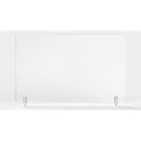 Ghent Partition Extender Frosted Thermoplastic 1 Panel Desk Privacy Panel | 30 H x 42 W in | Wayfair PEF3042-H