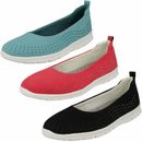 Ladies Cloud Steppers By Clarks Flat Shoes 'Step Allena Sea'