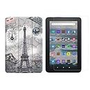 2in1 Set for Amazon Kindle Fire 7 12. Generation 2022 7 inch with Slim Tablet Cover + Tempered Glass Protective Cover