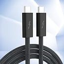 GOPALA Thunderbolt 4 Cable 6FT/1.8M, 8K Display USB C Thunderbolt Cable with 240W Fast Charging, 40Gb/s USB 4 Cable Compatible with iPhone 15/15Pro Max, MacBook Pro/Air, iPad, Dell, Hub, Docking