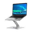 Mountain Stand Laptop Stand for Desk with adjustable height and angle. Laptop Riser rotates 360° in any direction with smooth bearings. Laptop holder with ergonomic design for any brands up to 17"