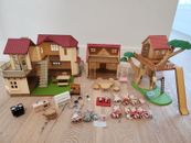 Calico Critters Luxury Townhome, Cozy Cottage, Treehouse, Figures w playsets