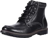 Clarks Men's Curington High Chukka Boot, Black Leather 070 M US
