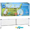 Kinder Tennis Spielset Sportschläger Bälle Netzständer Spiele Spaß Spielzeug Outdoor Garten