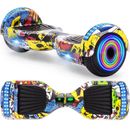 Hoverboard Hip-Hop 6,5 pollici scooter elettrico Bluetooth luce LED bambini Segway-DE