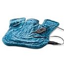 Sunbeam Heating Pad for Neck & Shoulder Pain Relief | XL Renue, 4 Heat Settings with Auto-Off | Blue, 25-Inch x 25-Inch