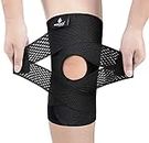NEENCA Professional Knee Brace with Side Stabilizers, Medical Knee Support with Mesh Weave Tech, Knee Wrap with Ultra-Soft Bandage for Knee Pain, Arthritis, Injuries Relief, Running, Workout, Sports