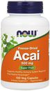 NOW Foods gefriergetrocknete Acai Super Fruit 500 mg Stärkung des Immunsystems, 100 Kapseln