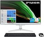 Latest Acer 27" FHD IPS All-in-One Desktop | Intel 10-Core i5-1235U | Iris Xe Graphics | 32GB DDR4 RAM 1TB SSD | WiFi 6 | HDMI | Webcam | RJ45 | Windows 10 Home