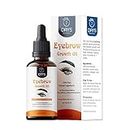 7 Days Organic Eyebrow & Eyelash Growth Oil (Brown) | Organic -Eye Brows Eyelash Hair Growth and Volume Serum with Castor, Onion Oil and Vitamin E 30 ml