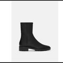 Zara Shoes | *Today Only* Zara Flat Ankle Boots | Color: Black | Size: 9