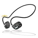LinLi Cuffie Bluetooth Headphones Bluetooth HiFi Sports Headphones with Microphone Open Bone Conduction for Sports Outdoor Gym Cycling