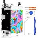 Yodoit for iPhone 6s LCD Display Touch Digitizer Glass Assembly Screen Replacement with Front Camera, Home Button, Earpiece Speaker, Proximity Cable, Tool Kit (White, 4.7 inches)