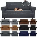 1/2/3 Seater Slipcover Solid Color Sofa Covers Stretch Couch Furniture Protector