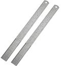 Arvachin Stainless Steel Scale Ruler 30 Cm | Pack of 2 Pieces | Permanent Etched Graduations