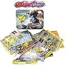 Bestie toys Latest Series Sword and Shield Cards with Various Varieties Cards Sets (42 Cards with Tin) (For Kid)