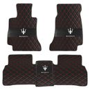 Fit For Maserati Car Floor Mat Accessories Interior Waterproof Anti-Slip Leather