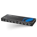 OREI 4x4 4K HDMI Matrix Switcher Splitter with Remote Control Auto Downscale 4K to 1080p, HDR10 Support, and RS-232 Control with EDID (UHD-404R)