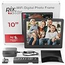 Pix-Star 10 Inch Wi-Fi Cloud Digital Picture Frame with IPS high Resolution Display, Email, iPhone iOS and Android app, DLNA and Motion Sensor (Black)
