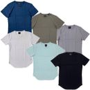 Cuts Clothing Men's Elongated Crew Neck Signature Fit 4-Way Stretch Tee T-Shirt