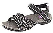 Teva Women's Tirra Sport Sandal, Black/Grey, US 8