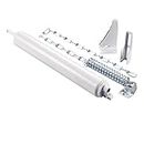 Ideal Security BK8730 Heavy Pneumatic Storm and Screen Door Closer with Wind Chain, White