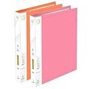 Shuban 40 Pocket Set of 2 A4 Size Presentation Display Book Folder File Binders with Plastic Clear Sleeves Document Organizer for Music Sheets Artwork Drawing for School Office