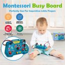 Montessori Busy Board Toys for Toddlers Gifts for 1 2 3 Year Old Baby Boys Girls