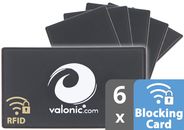 6x Rfid Blocker Karte NFC EC Karte abgeschirmt DEKRA Kreditkarte Datenschutz