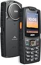 AGM M6 4G Rugged Phone Unlocked Phone Cell Phone for Seniors & Kids, Dual SIM IP68/IP69K Waterproof Phone, MIL-STD-810H, 2.4" Screen 48MB+128MB 2500mAh Battery Black, Big Font, Big Speaker