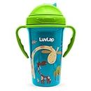 LuvLap Tiny Giffy Sippy Cup, Silicone Straw, BPA Free, 300 ml 18m+ (Green)