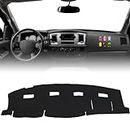 MOHANO Interior Dashboard Cover Custom Compatible with 2006 2007 2008 Dodge Ram 1500, Dash Cover Mat Nonslip Fit for Dodge Ram 2500 3500 2006 2007 2008 2009 Dash Mat Protector Sunshade No Glare-Black